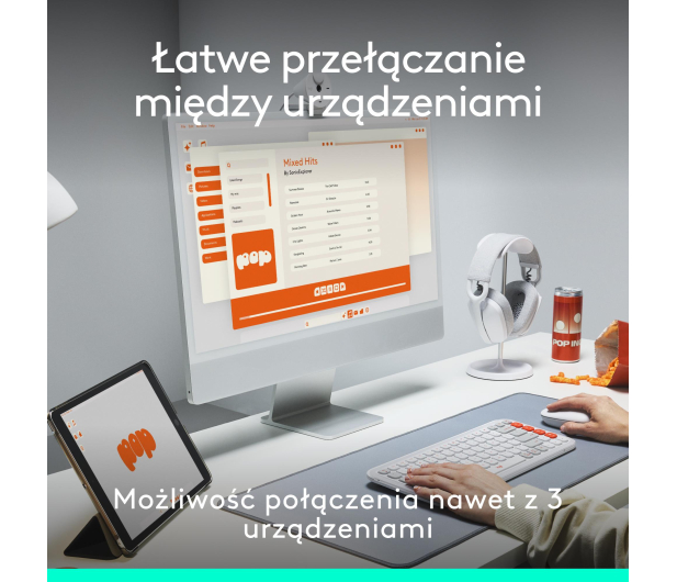 Logitech POP ICON Combo różowa - 1276188 - zdjęcie 14